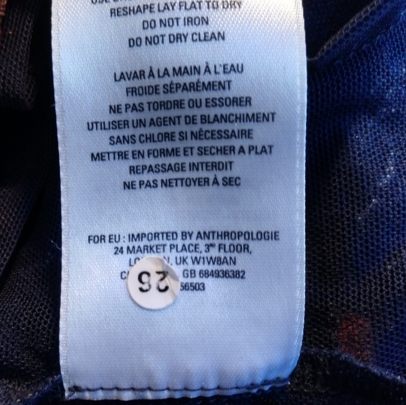 Anthropologie Meadow Rue Shirred V Neck - Picture 6 of 8